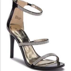 Bebe Janae Strappy Rhinestone Stiletto